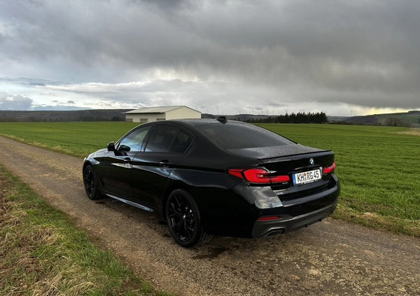 BMW Seria 5 cena 225000 przebieg: 21200, rok produkcji 2021 z Gostyń małe 781